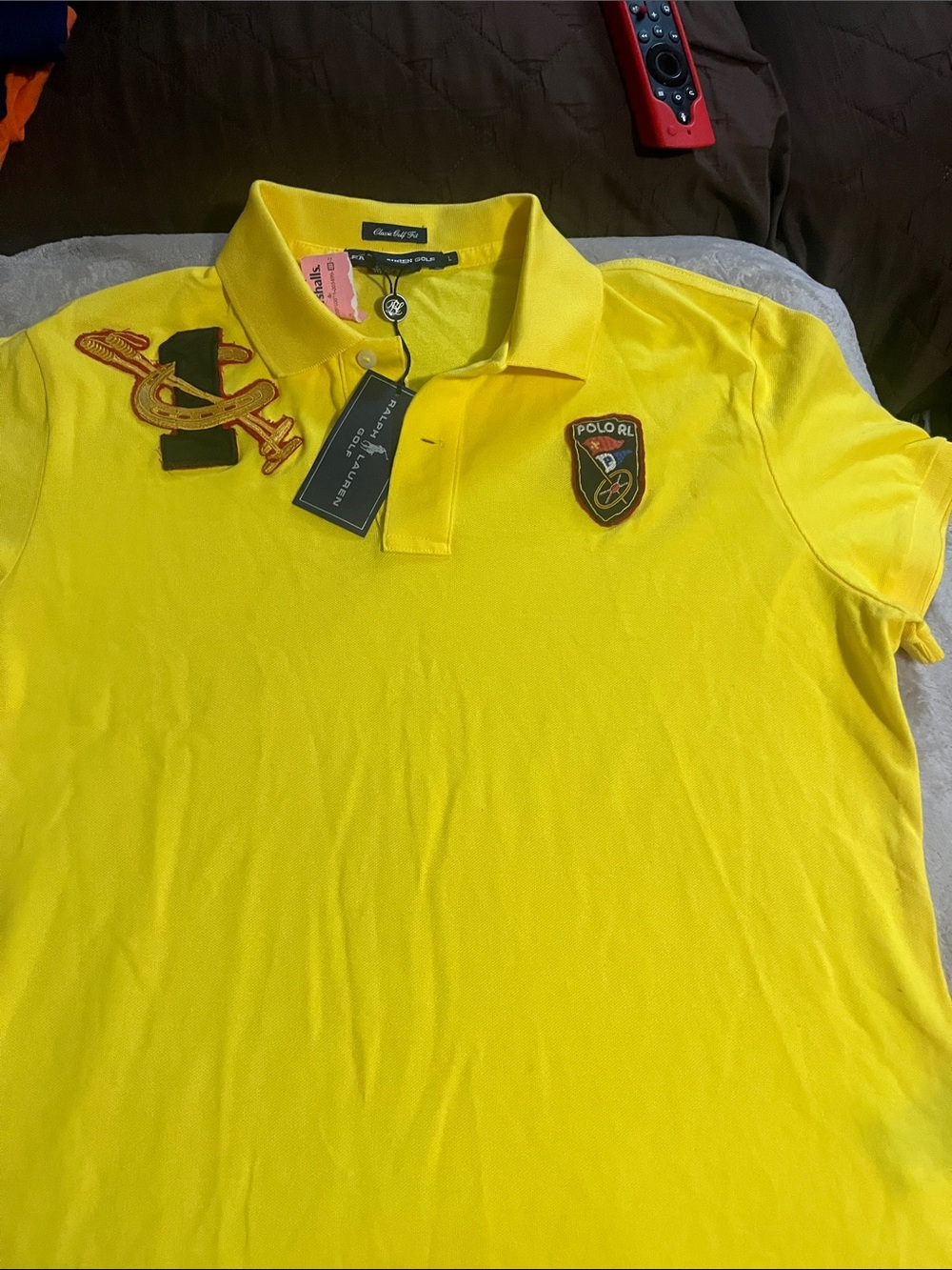 Polo by Ralph Lauren women Yellow Embroidered Polo Shirt